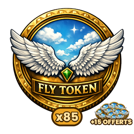 85 Jetons de vol + 15 OFFERTS