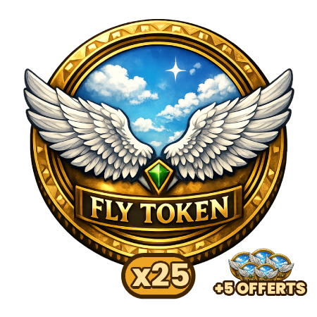25 Jetons de vol + 5 OFFERTS